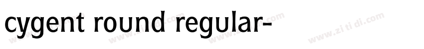 cygent round regular字体转换
